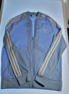 Adidas Girls Athletic Jacket Size 13-14 YOUTH LARGE  COLOR BLUE - Picture 1 of 11