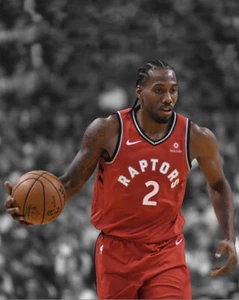 Toronto Raptors KAWHI LEONARD Glossy 8x10 Photo Spotlight Print Poster - Picture 1 of 1