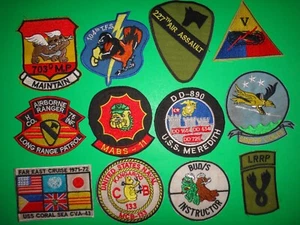 Lot #4 Vietnam War US Army Air Force Navy Marines Patches at $10 each Patch - Picture 1 of 6