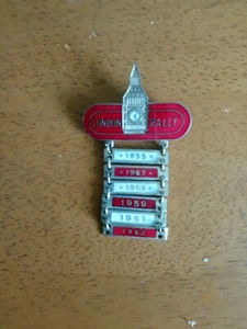London Motor Club London Rally 1955/7/8/9/61/62 Competitor Lapel Badge - Picture 1 of 1