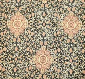 Ralph Lauren "Canonbury Tapestry" Ebony Damask Cotton Fabric- 4.5 Yards - Picture 1 of 8