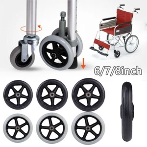 Gummi Reisewagen Caster Einkaufs wagen räder Festes Reifen rad Rollstuhl Caster - Bild 1 von 12
