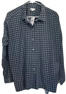Neu mit Etikett J Jill Damen Langarm Bluse blau Muster Medium Viskose Elasthan Mischung - Bild 1 von 10