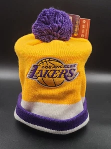 Mitchell & Ness Los Angeles Lakers bestickte Bommelmütze Unisex Einheitsgröße neu mit Etikett - Bild 1 von 4