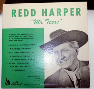 Redd Harper MR. TEXAS Sacred LP7047 10" red vinyl 331/3 Billy Graham fim scores - Bild 1 von 8