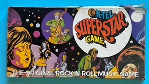 Vintage 1970s K-Tel Superstar Game Rock N Roll Music Record Complete Board Game - Picture 1 of 4