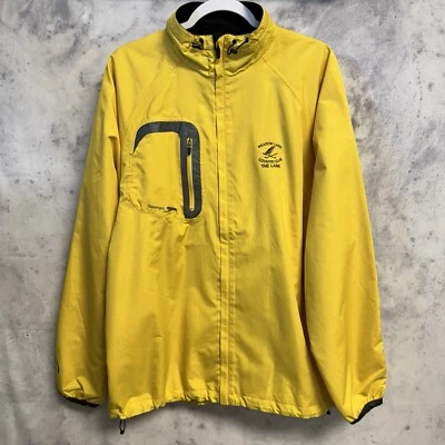 Chaqueta de golf Slazenger para hombre grande amarilla cremallera completa bordada prado alondra Foto 1 de 4