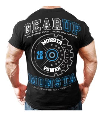 Nueva camiseta auténtica Monsta Gear up para hombre Foto 1 de 3