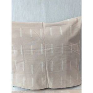 2 Crate And Barrel Cozette Dip Dye Natural Pillow Sham Cover Down Insert 23" New - Picture 1 of 11