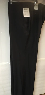 HIGGINS Classic PLEATED DARK CHARCOAL PANTS SIZE 58 UNHEMMED EXPANDER WAIST - Image 1 of 2