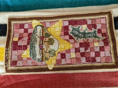 Arte popular enganchado de colección Costa de Maine Kittery Point firmado profesional/profesor Foto 1 de 4