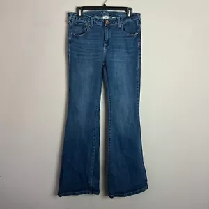Ariat Jeans Womens 30R Blue Denim Perfect Rise Flare Katie Western Pants - Picture 1 of 10