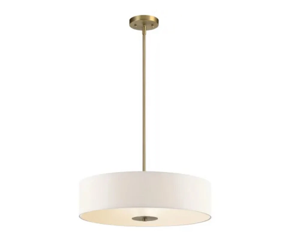 moderno comedor techo bronce tambor forma lámpara colgante Foto 1 de 1