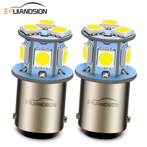 BA15D 1142 1076 5050 8 LED Car Boat Caravan Signal Light Bulb Globe 6V/12V/ 24V - Picture 1 of 10