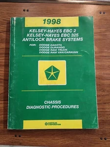 1998 Dodge Dakota, Durango, Ram Truck / Van. Chassis Diagnostics Manual - Picture 1 of 1