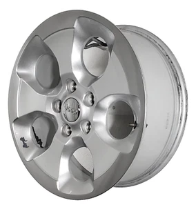 JEEP WRANGLER JK FACTORY OEM 2013-2018 SILVER & POLISHED 18" WHEEL RIM 9119 #5 - Picture 1 of 6