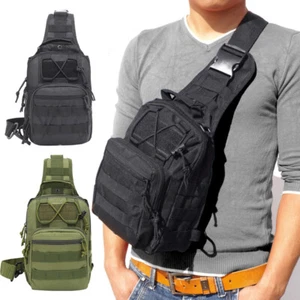 Mochila táctica bandolera bolsas camping senderismo pesca cabestrillo pecho bolsa - Imagen 1 de 17