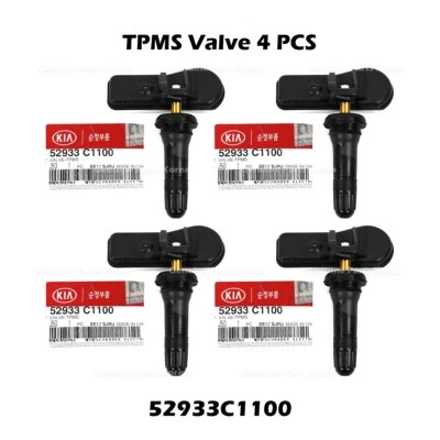 ⭐Genuino⭐ Válvula TPMS 4 PIEZAS 52933C1100 para Hyundai Santa Fe Tucson Kia Sedona Foto 1 de 4