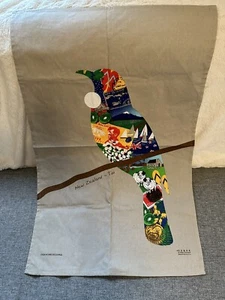 Derek Of New Zealand Bird Decoupage Tea Towel - Picture 1 of 4