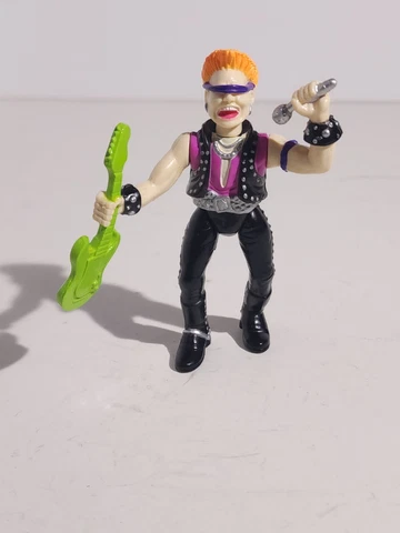 Vintage 1991 ERTL MATCHBOX SOCKET POPPERS PUNK ROCK STAR Loose 3.75" Toy Figure Cover
