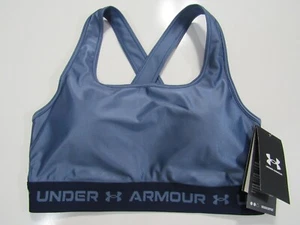 Damen Under Armour Mid Crossback Sport BH mit herausnehmbaren Polstern XS 1362612-470 Neu - Bild 1 von 5