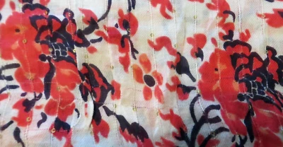 Bufanda Cato Infinity para mujer roja azul blanca lentejuelas florales ligera DEFECTO ENGANCHES Foto 1 de 4