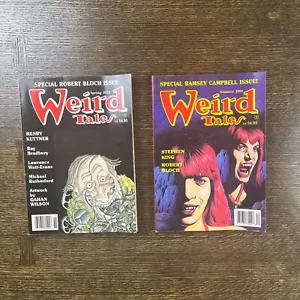 Weird Tales Magazine Summer 1991 Spring 1991 Stephan King Robert Bloch - Picture 1 of 11
