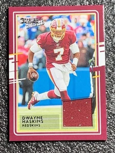 2020 Panini Donruss Football Threads Jersey Relic #19 Dwyne Haskins Washington - Foto 1 di 6