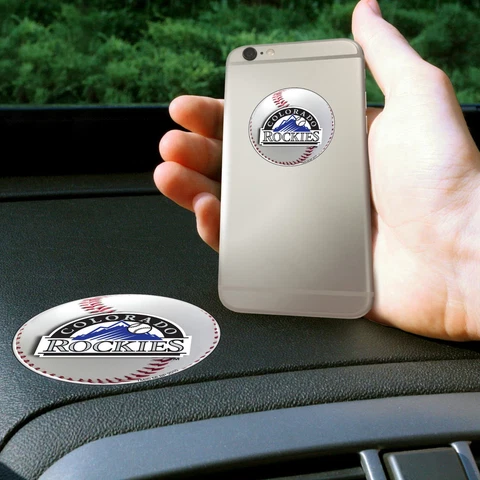 Fanmats MLB Colorado Rockies Get a Grip Cell Phone Grip Thick Polymer Stickers Cover