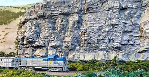 LIMESTONE BLUFF HO S O On30 F G Model Railroad Diorama Scenery Rubber Rock CVLB - Picture 1 of 4