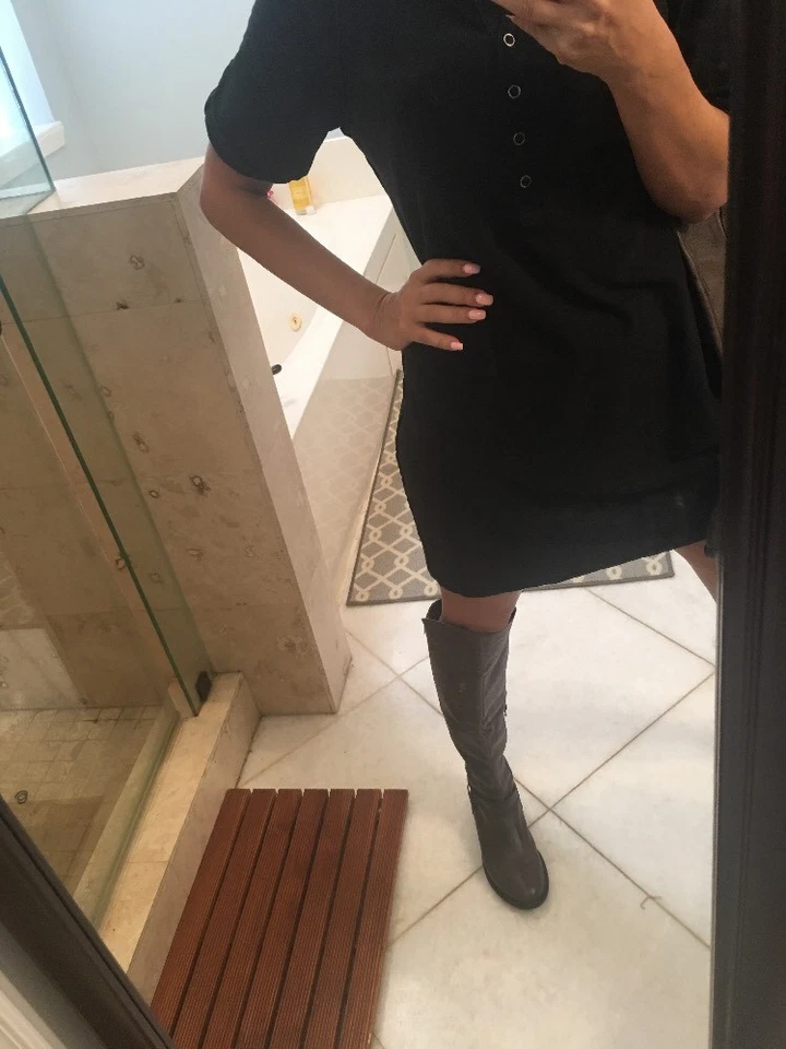 Mujer STEVE MADDEN Cuero Marrón Sobre la Rodilla Botas Talla. 8 Foto 1 de 4