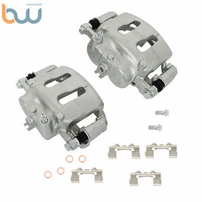 2x Pinzas de freno delanteras con soporte para camioneta Nissan Frontier 1998-2004 95-97 Foto 1 de 4