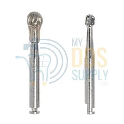 RA8 Round Dental Burs, 22mm (Pack of 20), Carbide for Slow Speed Handpiece - Image 1 of 4