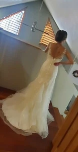 Melissa Sweet Mermaid Trumpet Wedding dress Street size 2/4 style number MK3719 - Picture 1 of 9