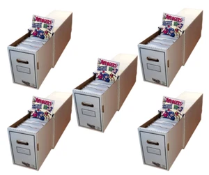 Caja de almacenamiento de 5 cajones largos para cómics con cajones y divisores - Imagen 1 de 7