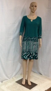Dana Buchman Women's 3/4 Sleeve Knee Length Dress Size Small - Picture 1 of 8
