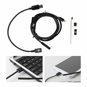 Mini USB Endoscope Borescope Snake Inspection HD Camera Android Mobile Phone New - Picture 1 of 10