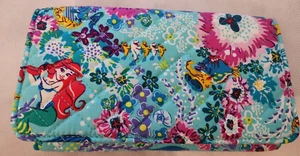 2022 Disney Parks Vera Bradley Little Mermaid Ariel RFID trifold wallet NWT - Picture 1 of 3