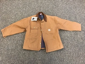 Carhartt Jacket Men's 54 Brown Duck Blanket Lined Deadstock 6BLC Tags (1) - Picture 1 of 14