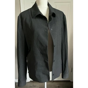 Giacca camicia blazer leggera ZARA 4 vie elasticizzata nera a scatto davanti grande - Foto 1 di 9