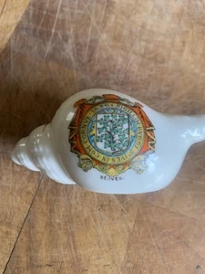 Antique Grafton China Crestware Shell ‘St. Ives’ with poem on reverse - Picture 1 of 11
