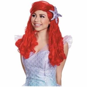 Arielle Disney Prinzessin kleine Meerjungfrau Geschichtenbuchwoche Damen Kostüm Perücke - Bild 1 von 1