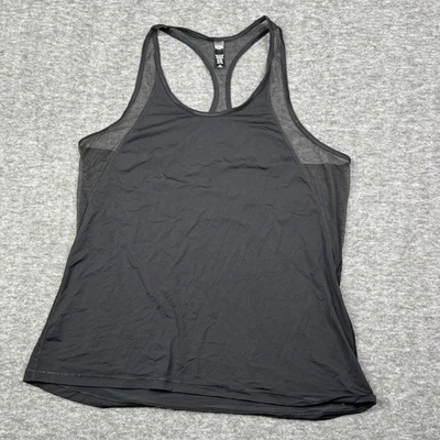 Camiseta sin mangas Victoria Secret Sport espalda deportiva paneles de malla atlética negra talla M Foto 1 de 4