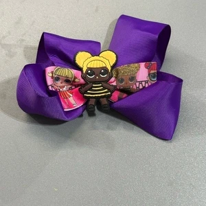 NEW girls hair bow clip accessory LOL - Picture 1 of 3
