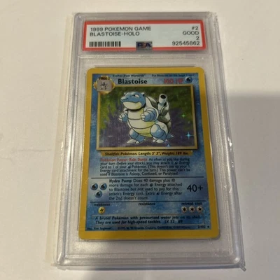 1999 Pokemon Base Set Blastoise #2/102 Holo PSA 2 - Image 1 of 2