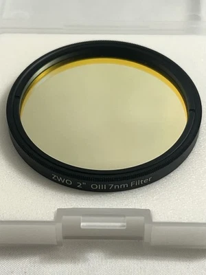 ZWO 2” OIII 7nm D2 Filter Astrophotography Filters ZWO-OIII Oxygen III - Image 1 of 4