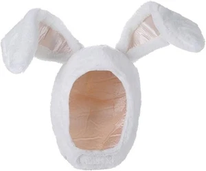 Peluche Divertente Coniglietto Orecchie Cappuccio Donna Costume Cappelli Cosplay Natale Festa Vacanze... - Foto 1 di 5