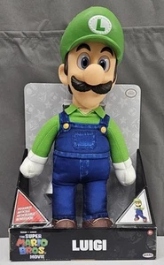 Nintendo The Super Mario Bros. Movie Luigi Poseable Plush 15" Doll NEW in Box - Picture 1 of 9