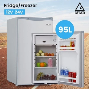 GECKO 95L Portable Upright Fridge and Freezer 12V/24V Caravans Camping Bar - Picture 1 of 12