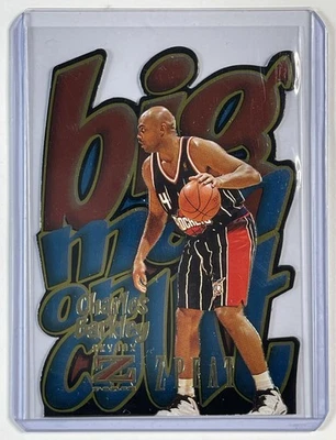 Charles Barkley 1996-97 Skybox Z-force #1 Big Man On Court Rockets Foto 1 de 2